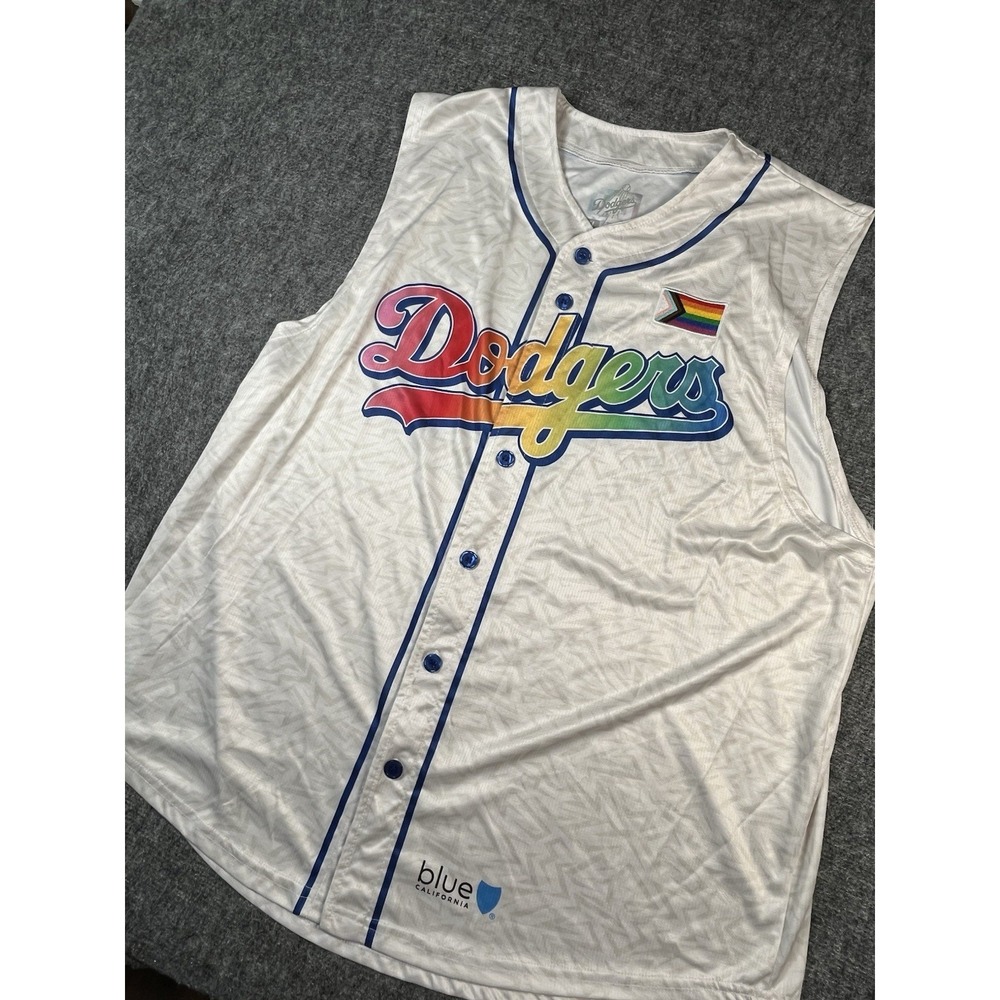 Los Angeles Dodgers Pride Night Jersey Medium June 13 2025 LGBTQ‎ Brand New SGA